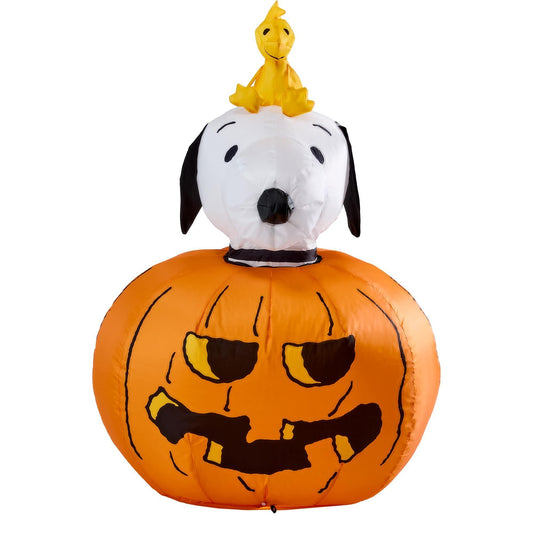 master-3.5 Foot Peanuts Classic Snoopy Halloween Inflatable Lawn Decoration-1009566