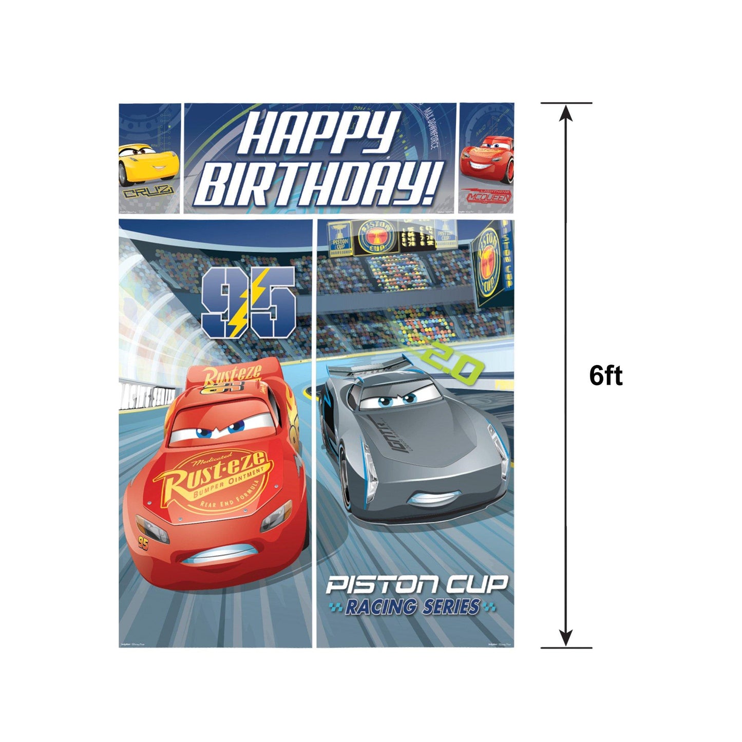 master-Cars 3 Scene Setter 5pc-744487