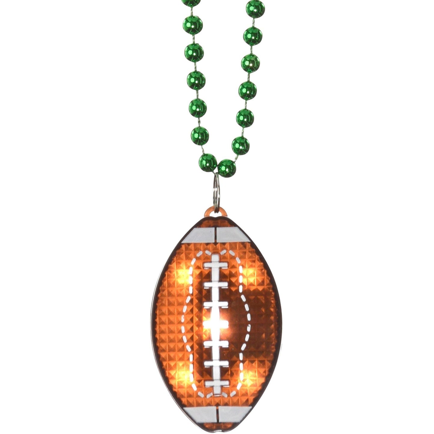 master-Light-Up Football Pendant Bead Necklace-811166