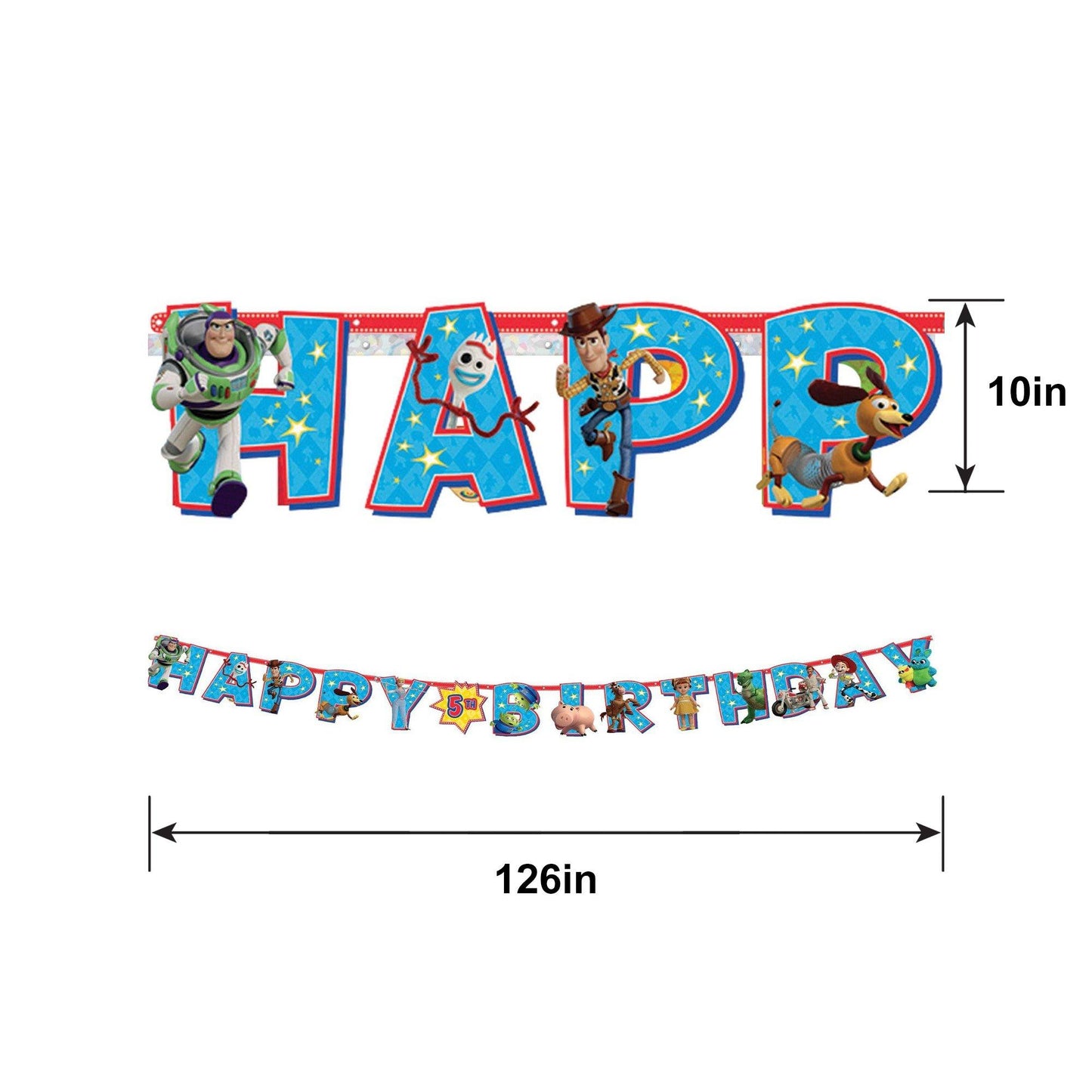 master-Toy Story 4 Birthday Banner Kit, 10.5ft-836715
