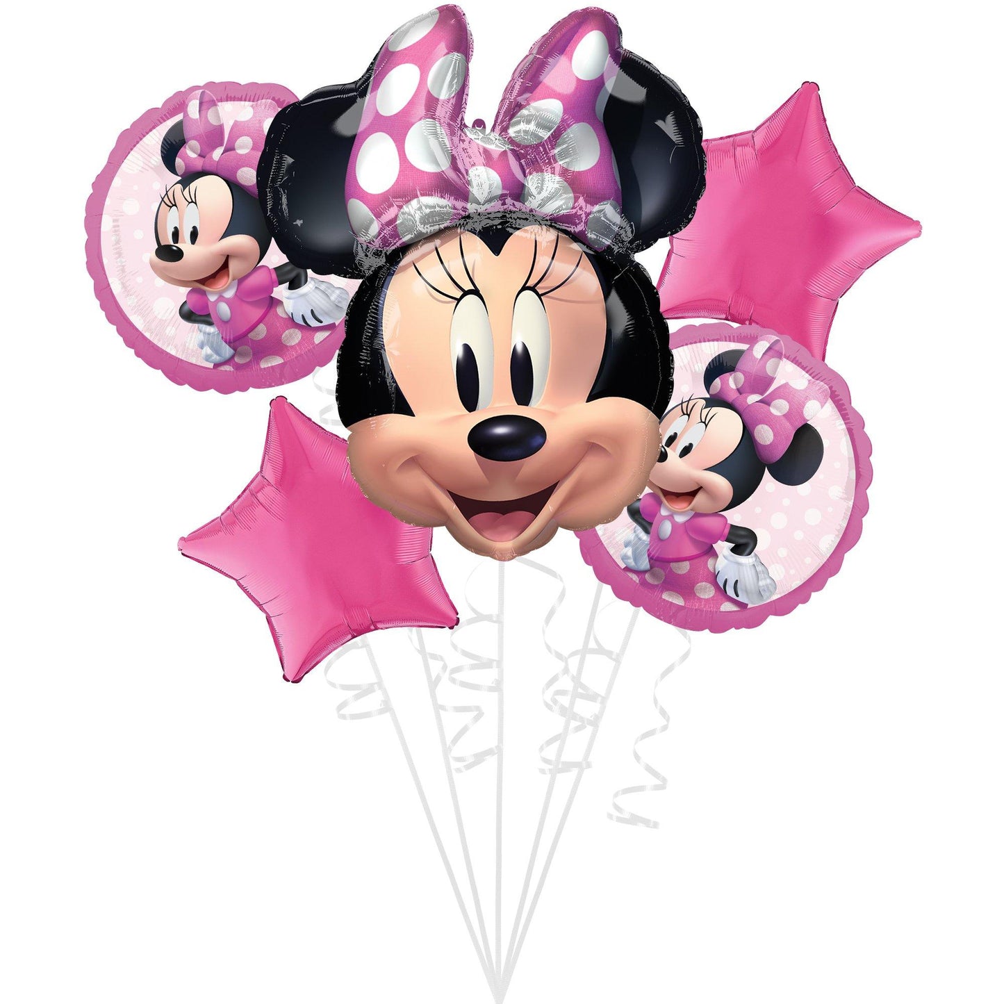 master-Minnie Mouse Forever Foil Balloon Bouquet, 5pc-863814