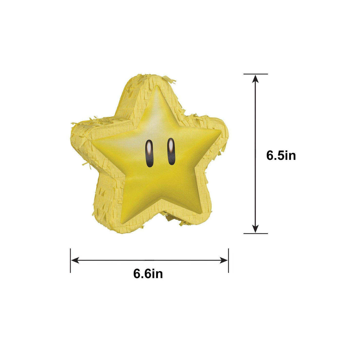 master-Super Star Mini Pinata Decoration, 6.5in - Super Mario-914846