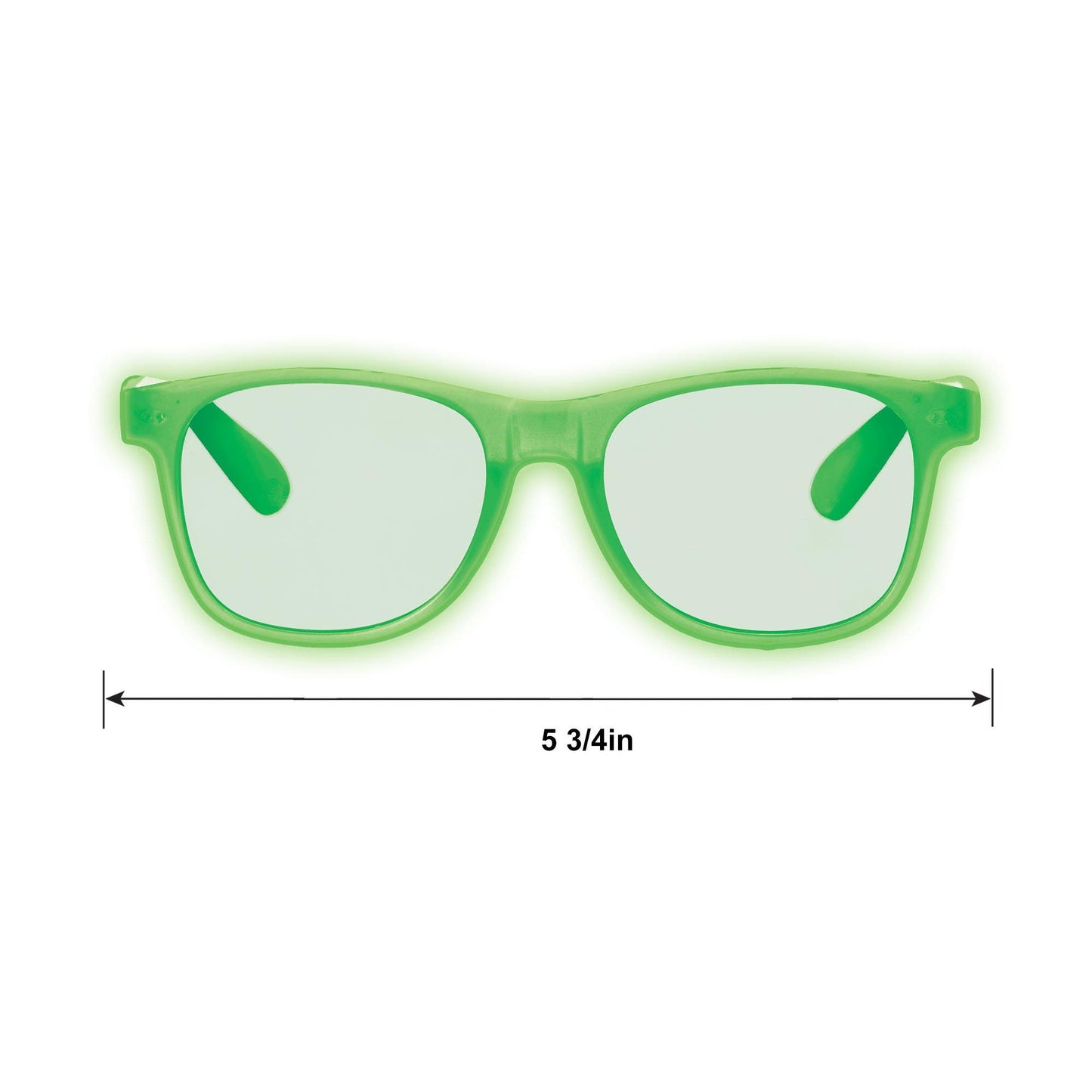 master-Glow-in-the-Dark Plastic Sunglasses, 5.7in, 6ct - Beach Life-956421
