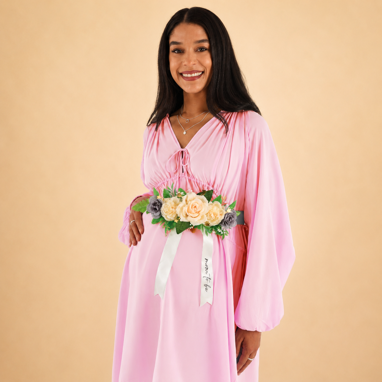 Over The Moon Wearable Belly Sash - Amscan