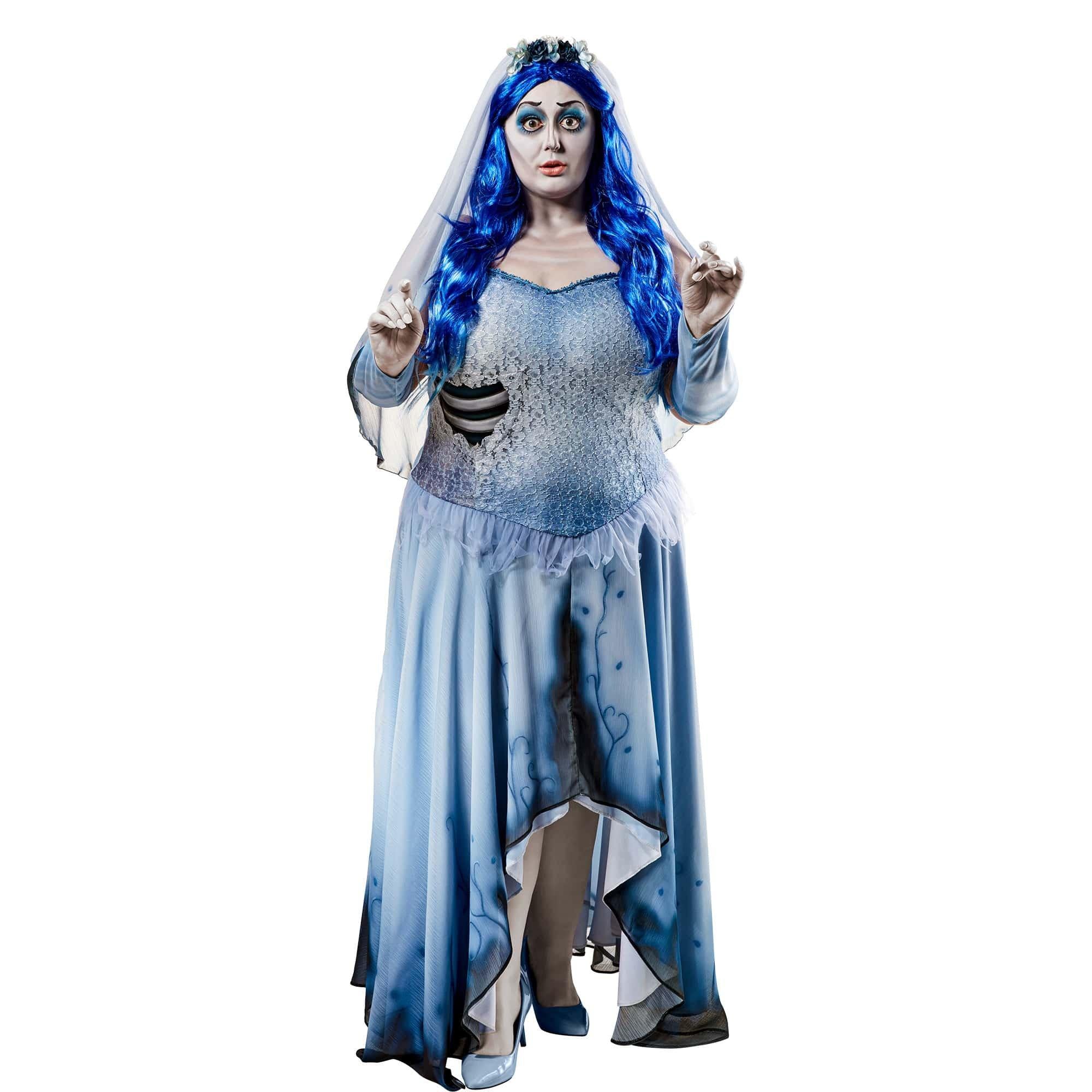 open lace back dress Women's Plus Size Corpse Bride Emily Costume - Adult Costumes