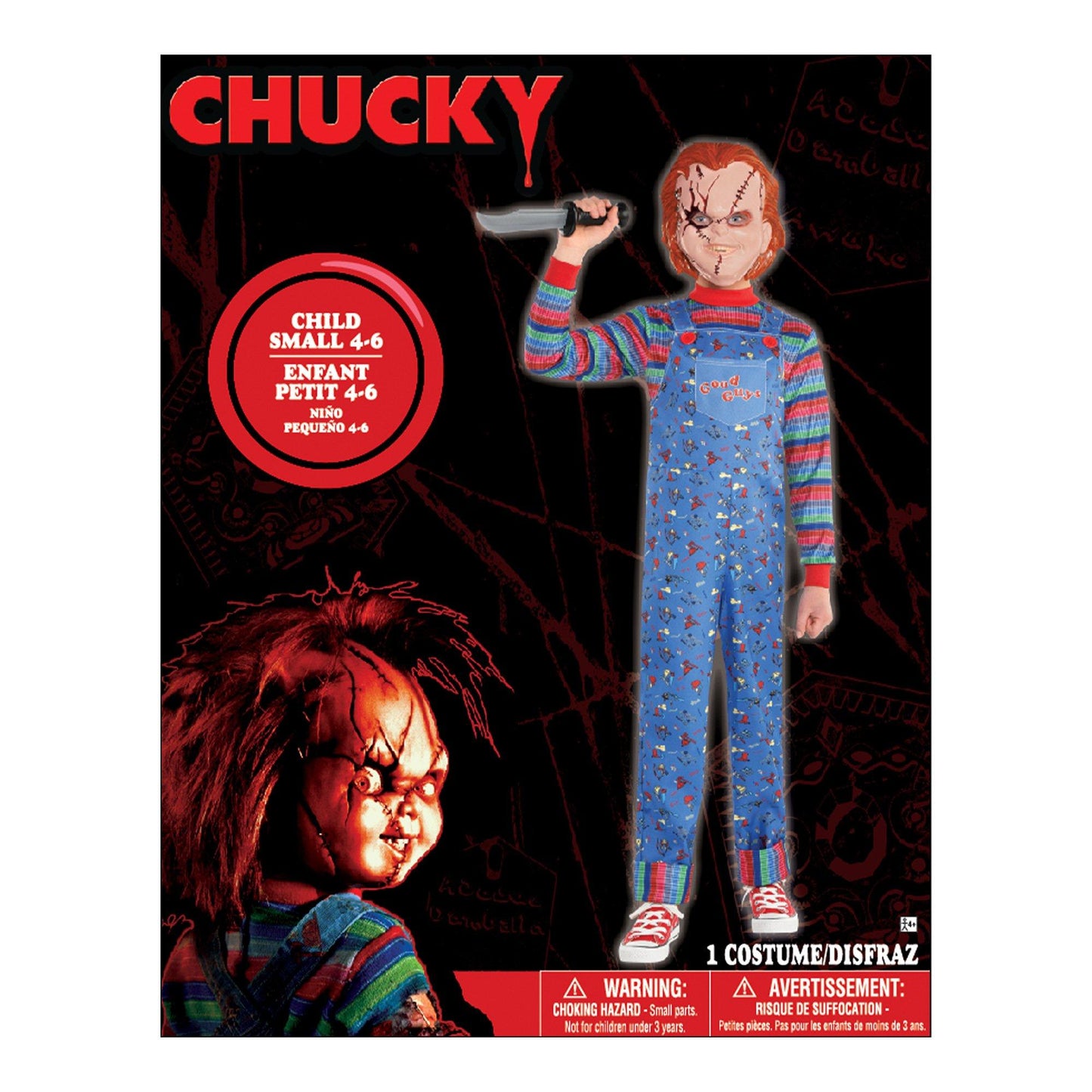 master-Boys' Child's Play 2 Chucky Costume with Mask-P889488