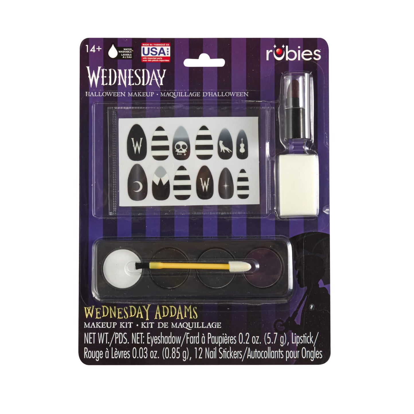 master-Wednesday Addams Makeup Set-1011740