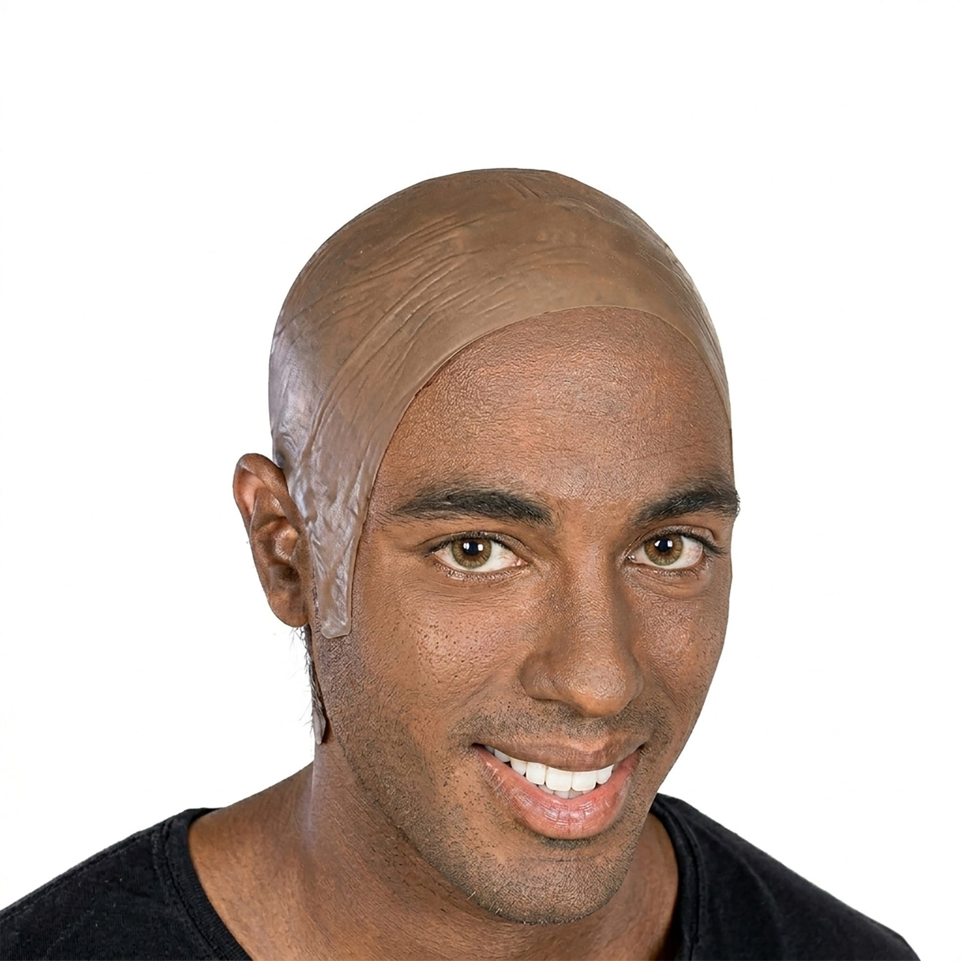 Adult Dark Latex Bald Head