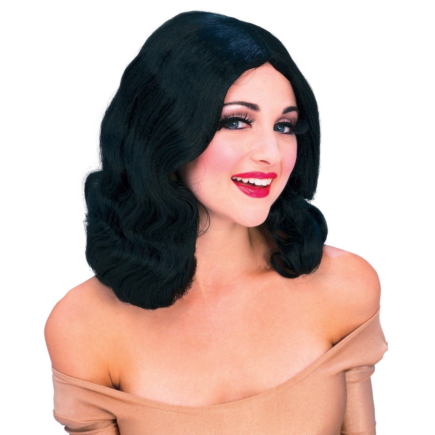 master-Flowing Black Wig-1012220