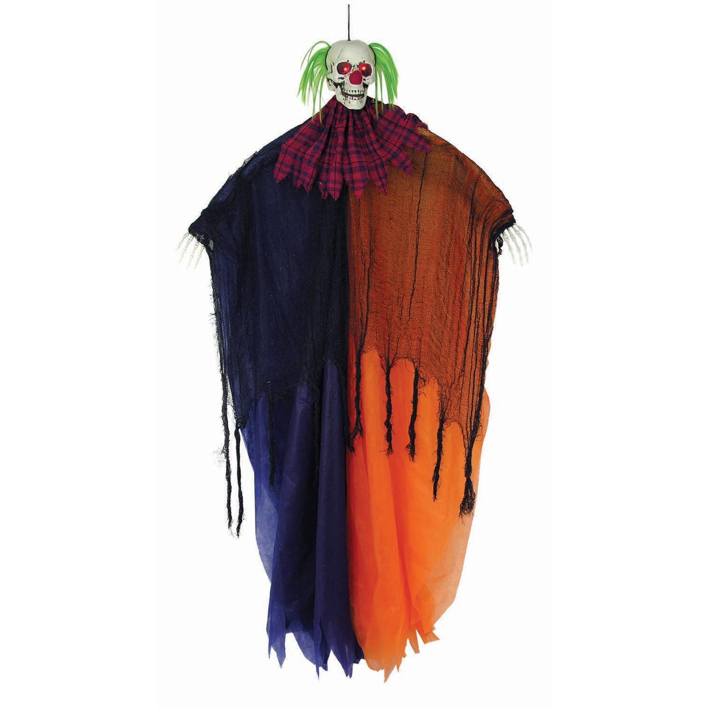 master-57-inch Light Up Hanging Evil Clown Decoration-1012488