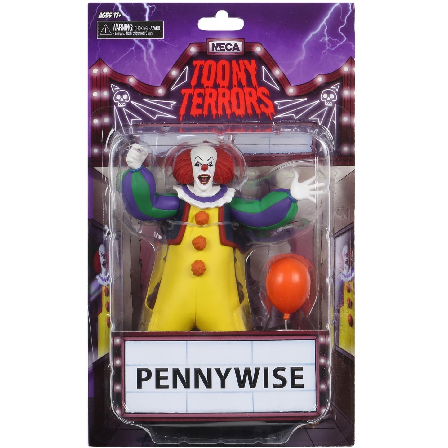 master-Toony Terrors – 6In Scale Action Figure – Pennywise (1990 It)-1013639