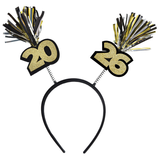2026 Black, Silver, & Gold NYE Headbopper