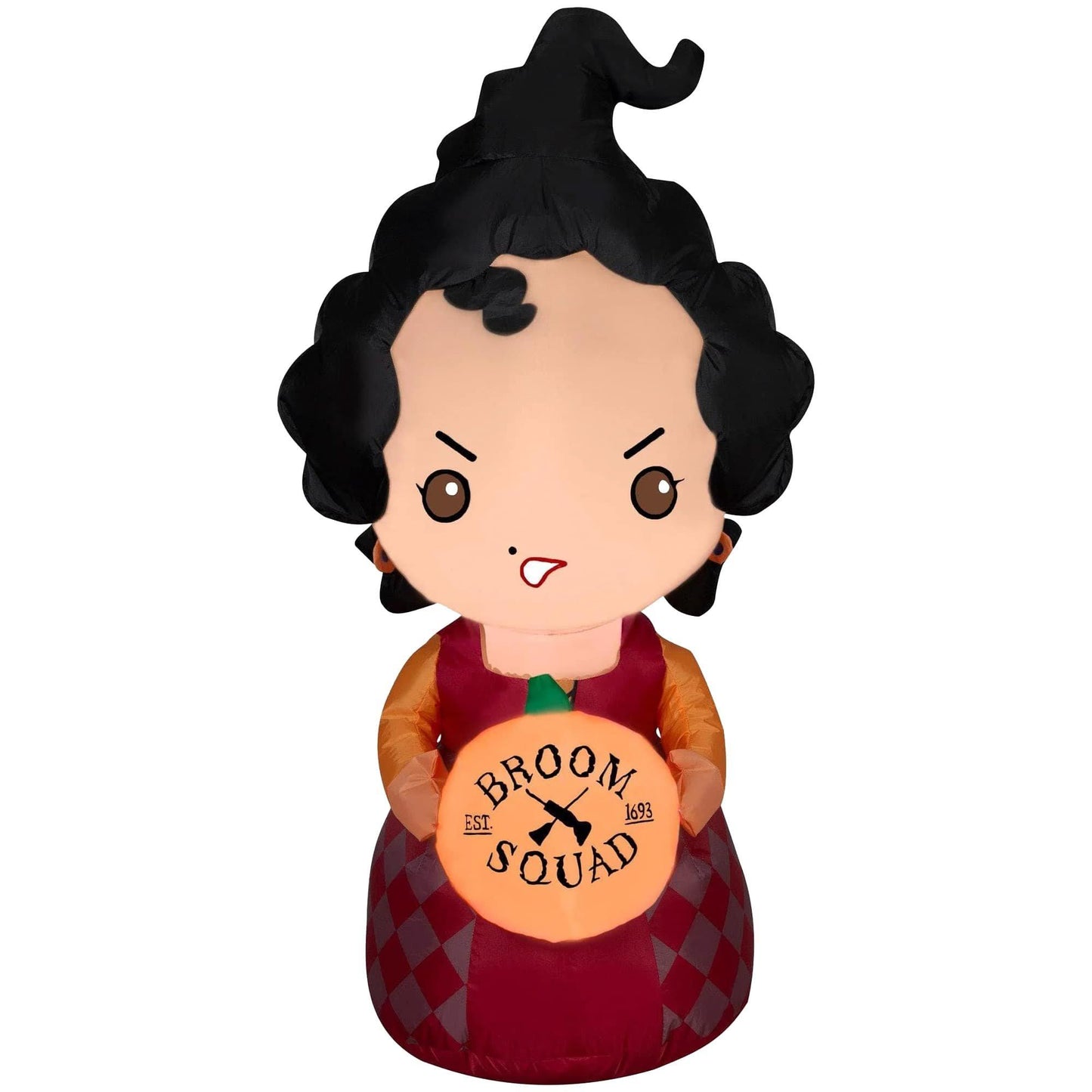 master-3.5 Foot Hocus Pocus Mary Sanderson Light Up Halloween Inflatable Lawn Decoration-1016258