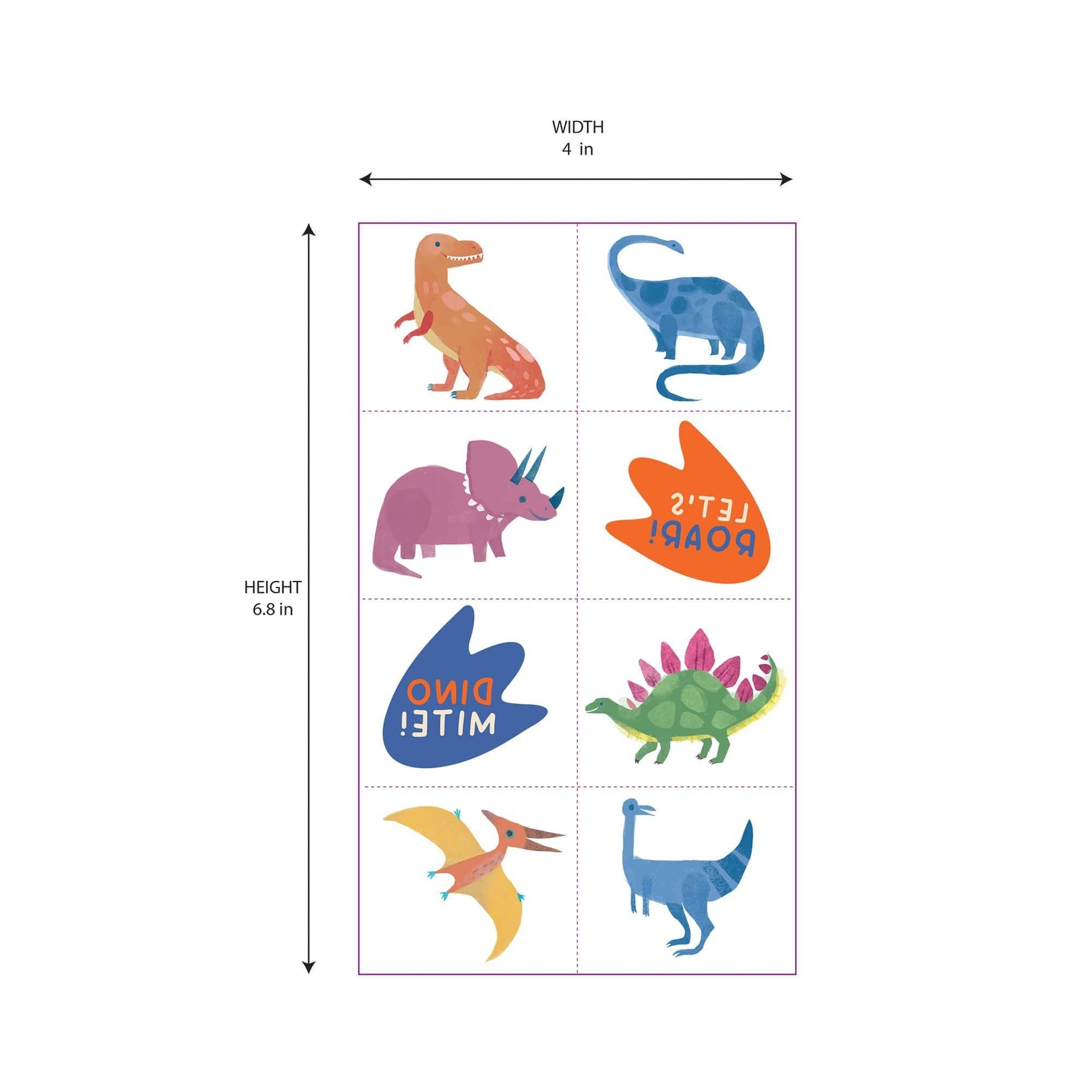 Dinosaur Tattoos, 8ct