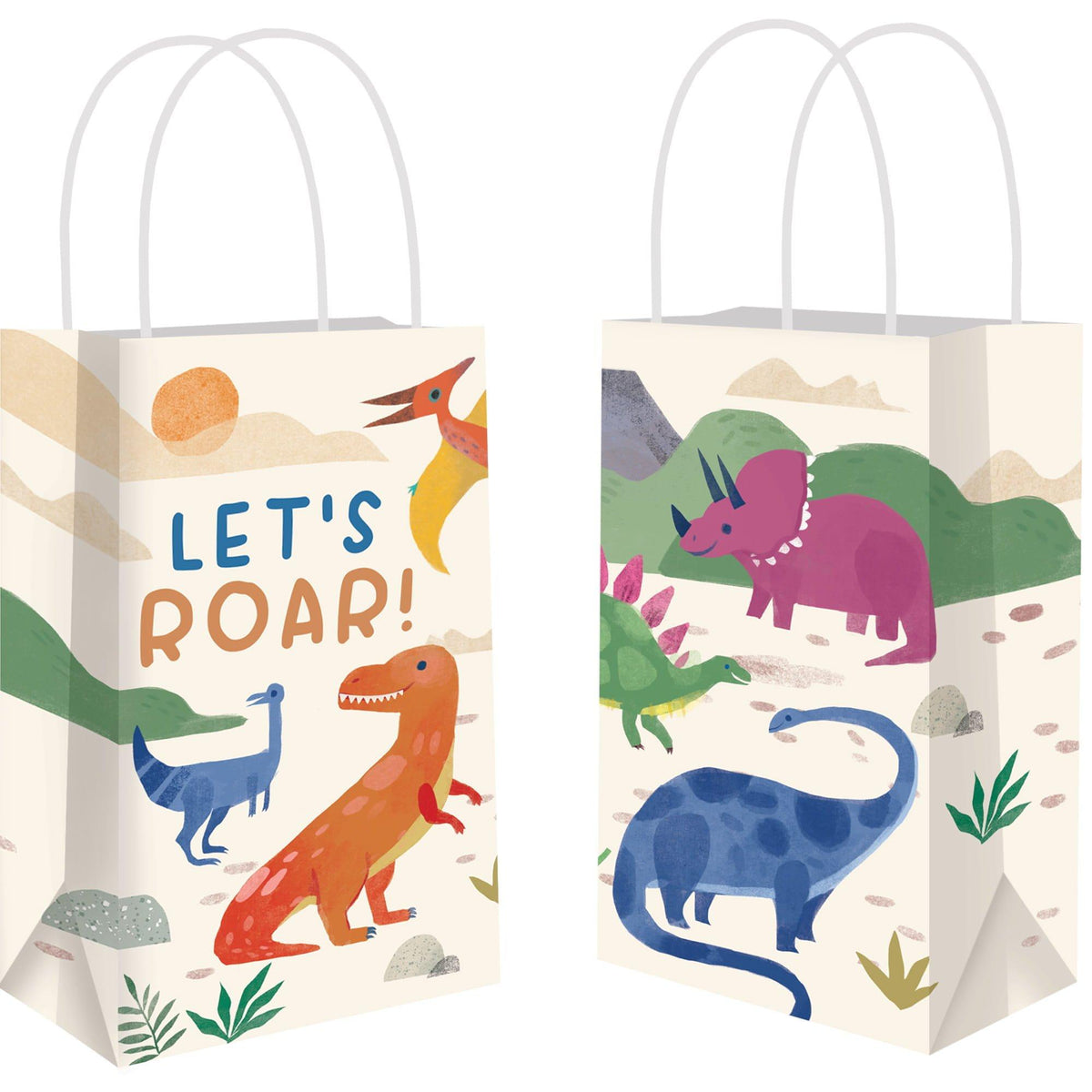 Diggin Dino Favor Bags, 8ct - Birthday Party | Party City