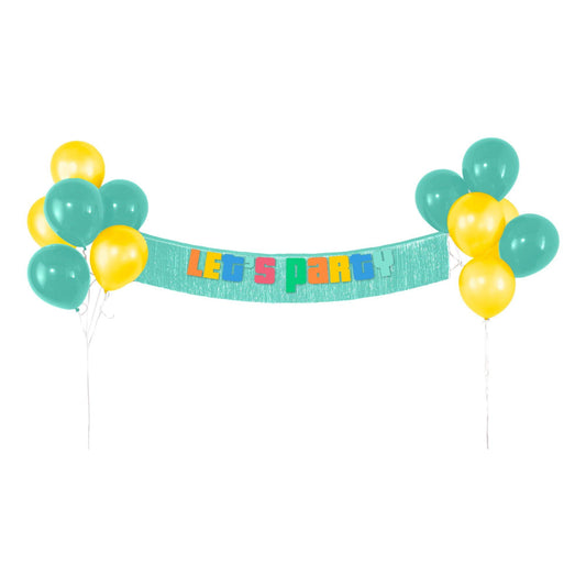 Colorful Collage Latex Balloons, 13ct