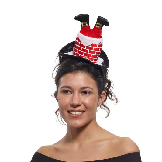 Headband w/ Santa in a Chimney