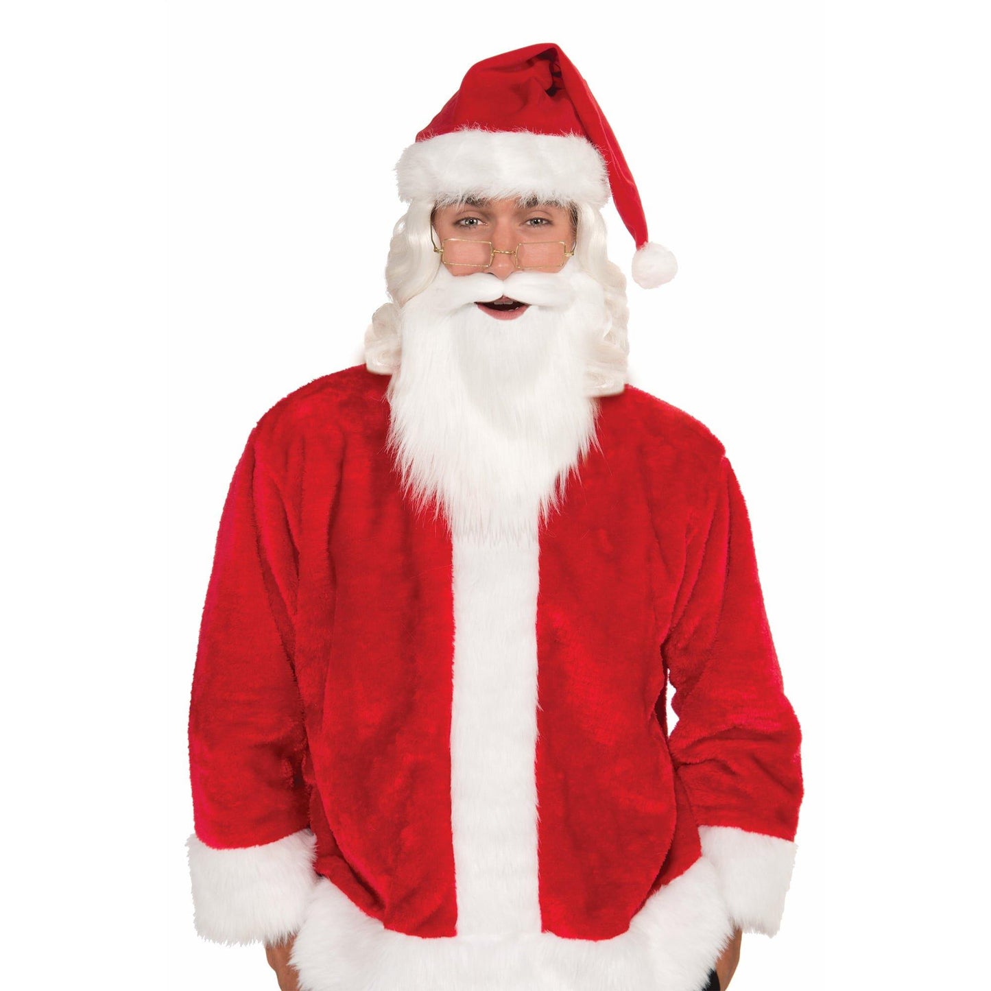 master-Adult White Santa Beard and Mustache-1017936