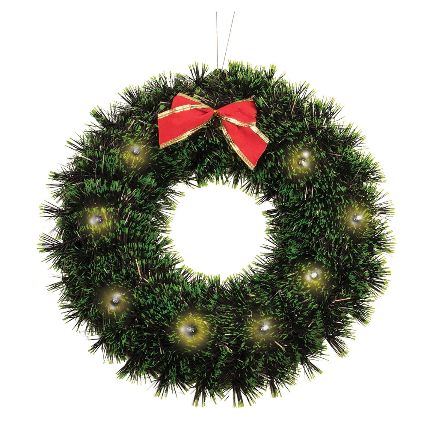 master-Lite-Up Tinsel Wreath-1018040