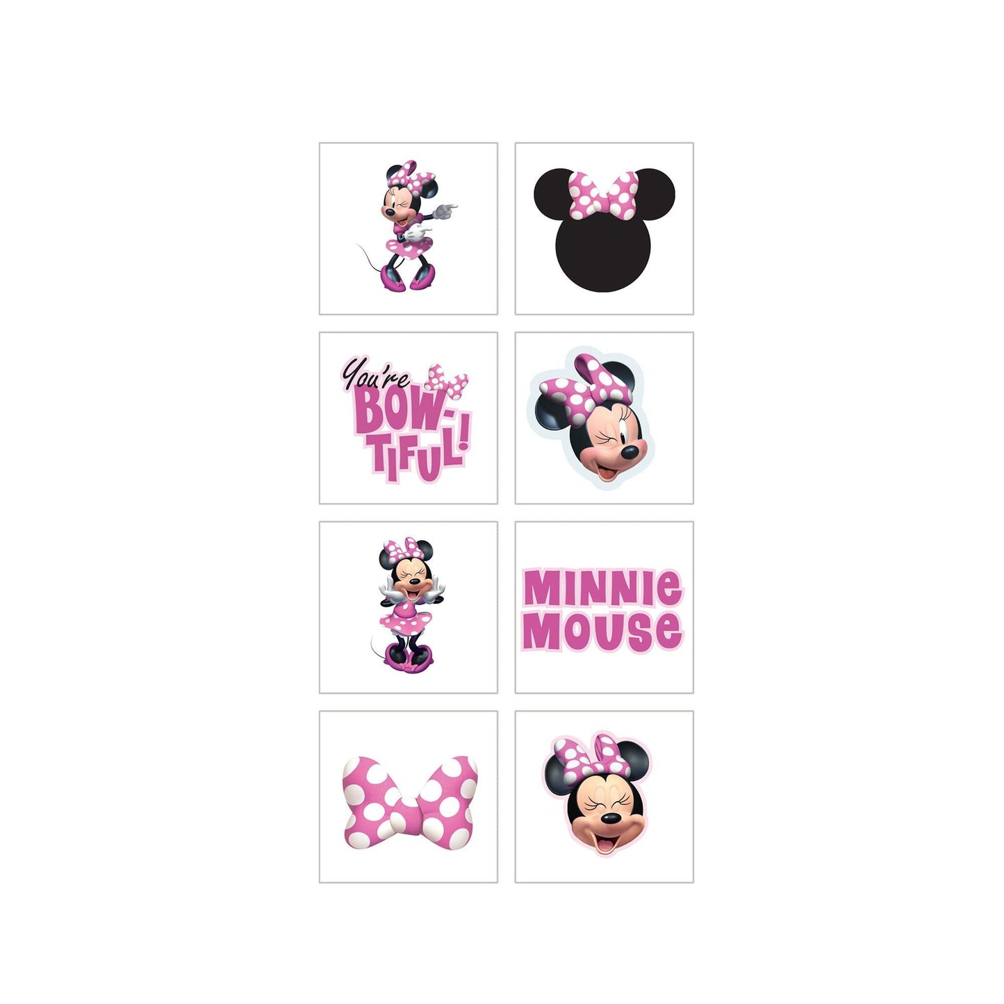 master-Minnie Mouse Tattoos, 8ct-1019374