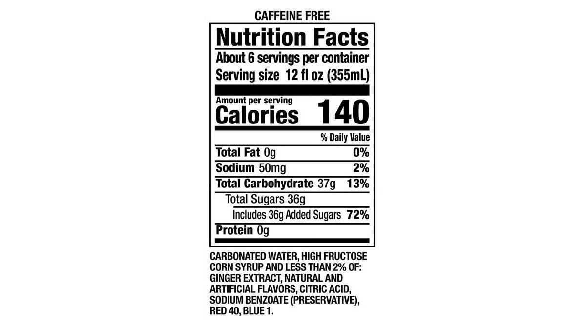 Canada Dry Ginger Ale Cranberry (2 L)