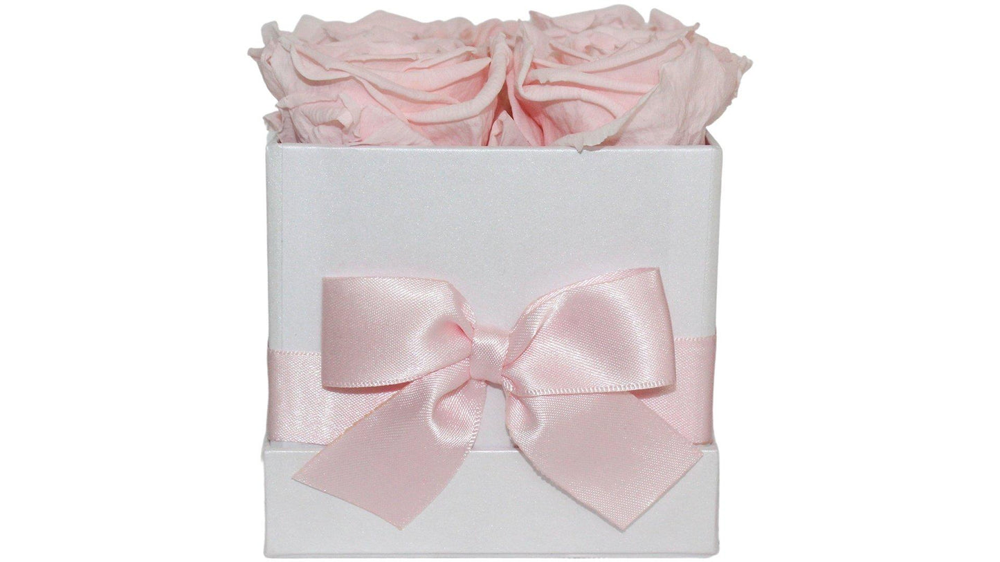 master-Pink Champagne Preserved Roses Gift Box (4 ct)-1019837