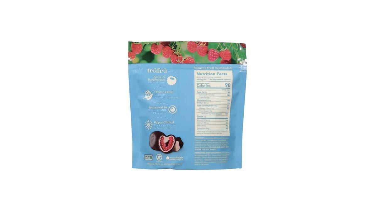 Tru Fru Milk Chocolate Raspberries (8 oz)