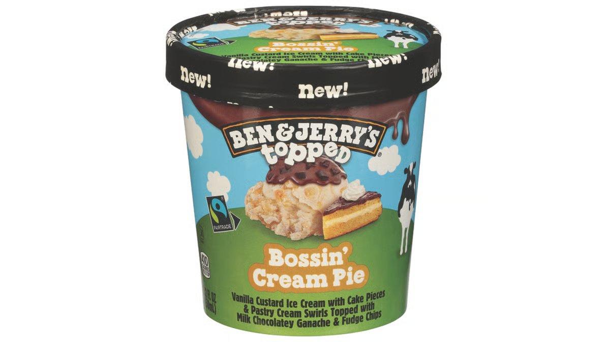 Ben & Jerry's Topped Bossin' Cream Pie Ice Cream (1 pt)