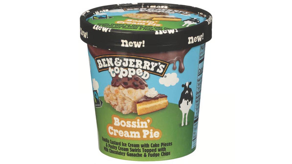 Ben & Jerry's Topped Bossin' Cream Pie Ice Cream (1 pt)