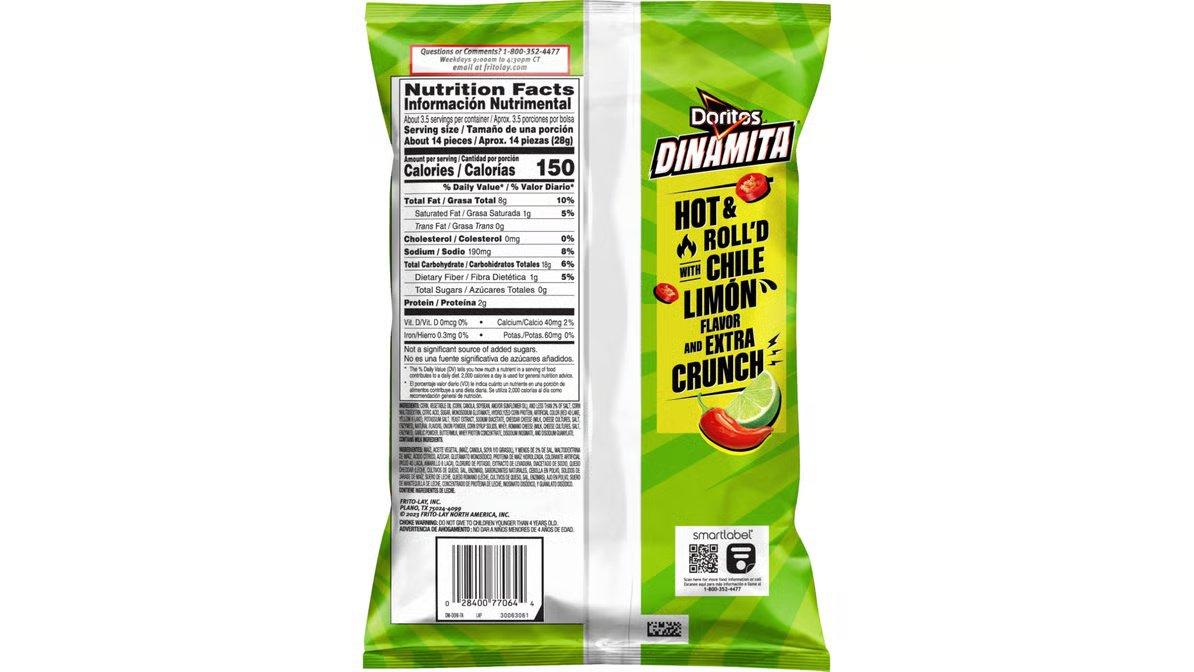 Doritos Dinamita Chile Limon Tortilla Chips (3.25 oz)