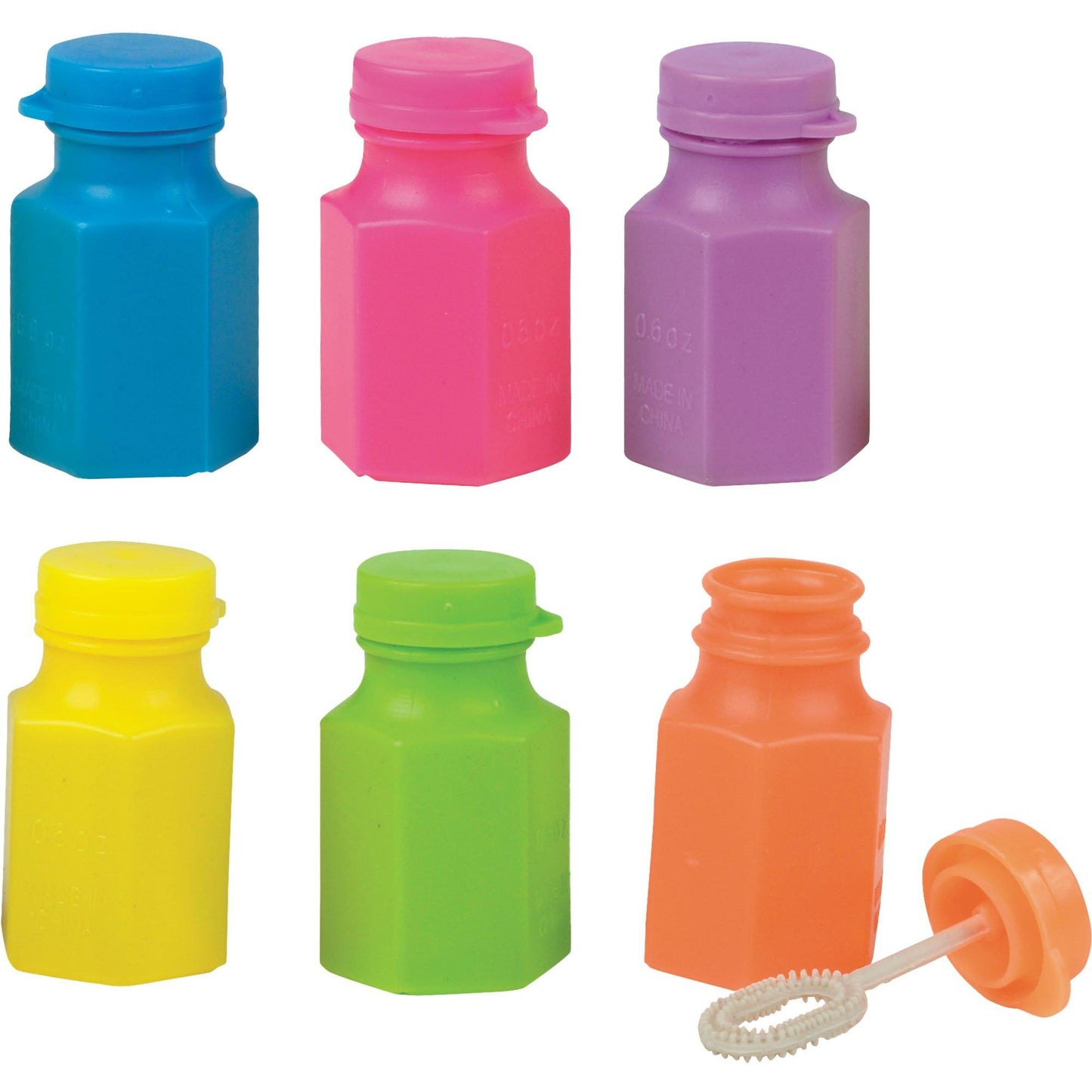 master-Colorful Mini Bubble Bottles – 12ct Party Favors-172814