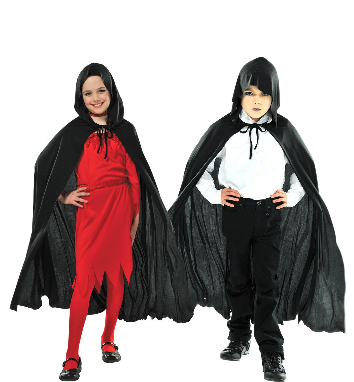 Kids' Black Hooded Cape - Costume Accessories | Party City