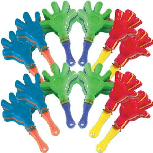 master-Mini Hand Clappers 12ct – Colorful Party Favor Noise Makers-179265