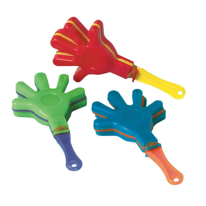 Mini Hand Clappers 12ct – Colorful Party Favor Noise Makers