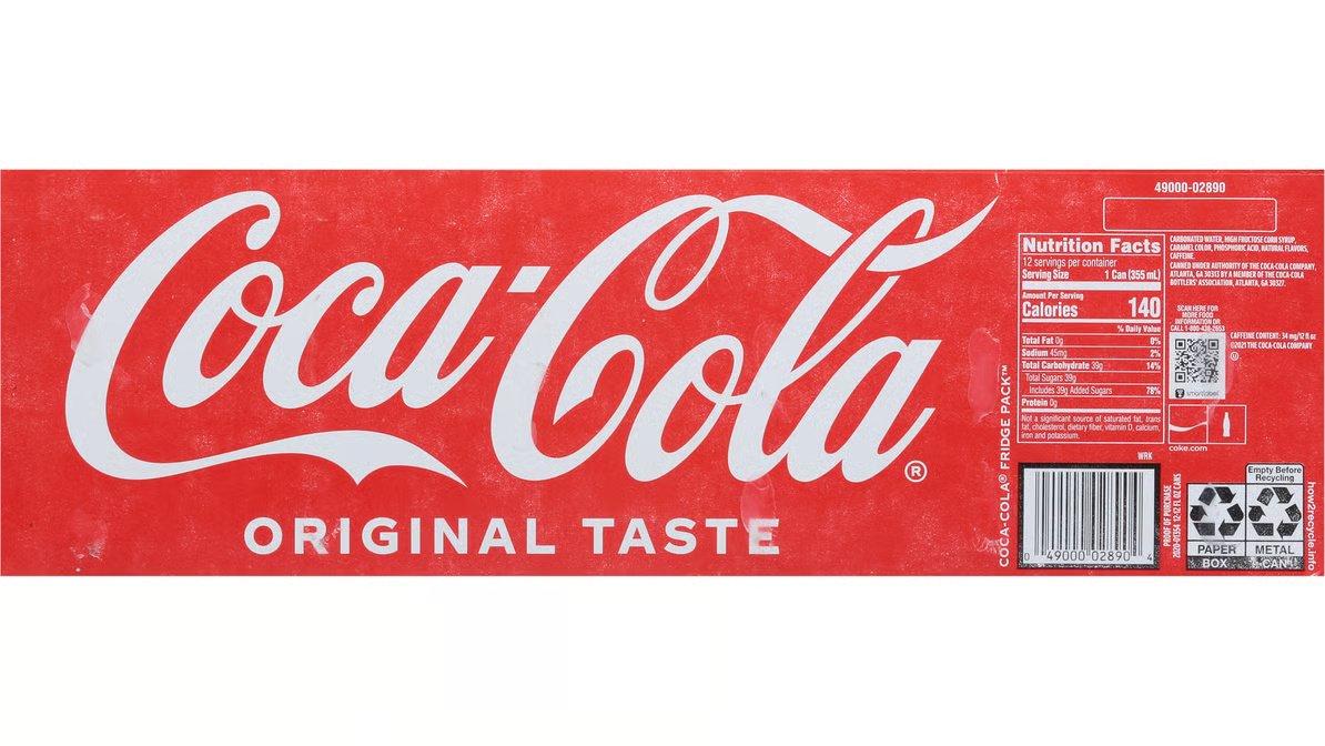 Coca-Cola Soda (12 oz x 12 ct)