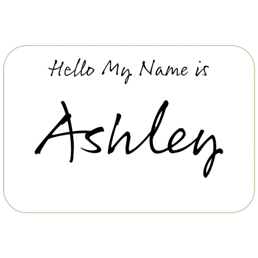 White Name Badges 100ct