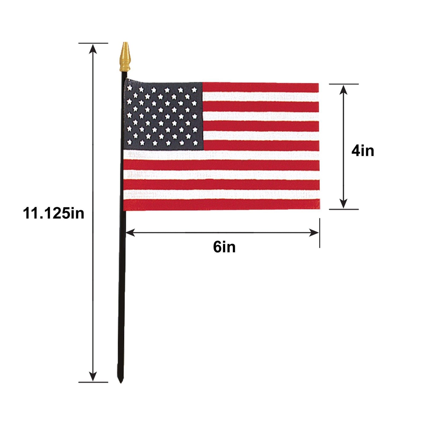 master-American Flag, 4in x 6in-25318