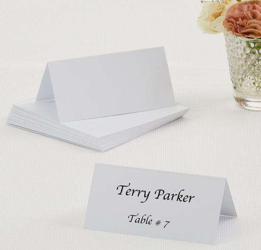 White Place Cards 50ct