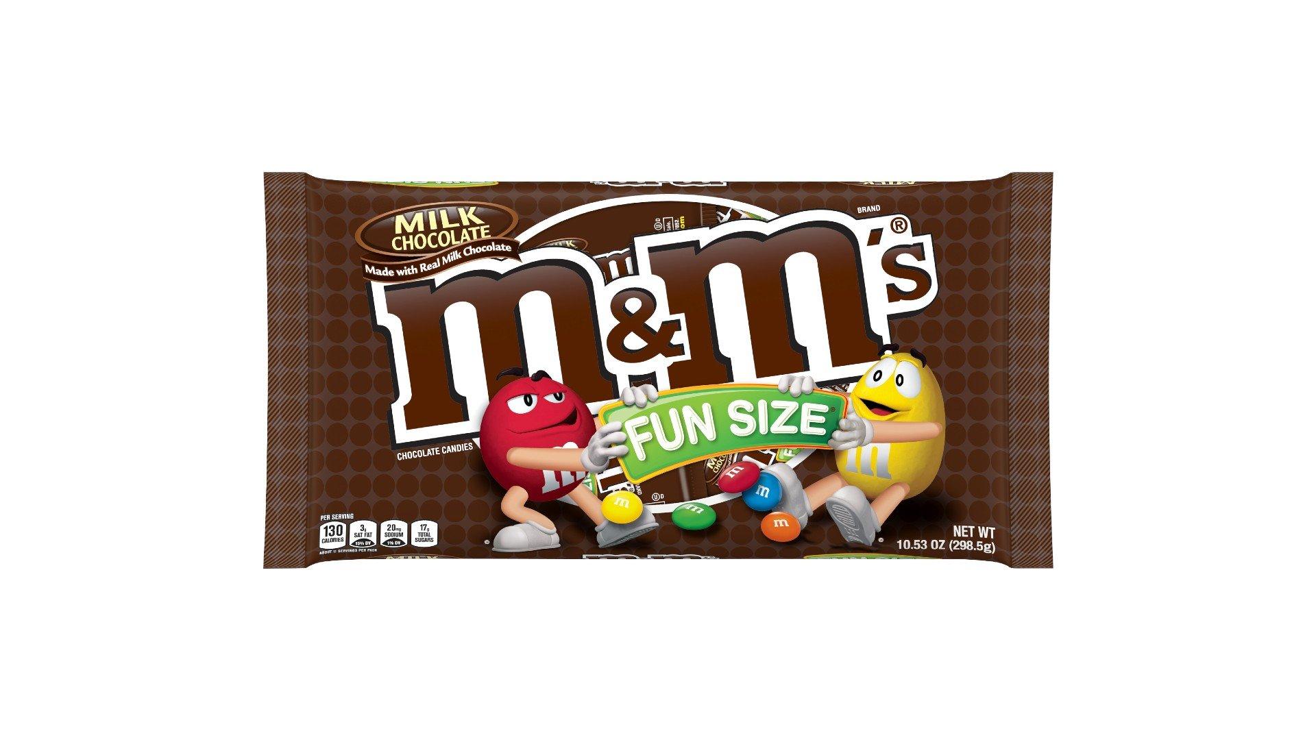 M&M's Chocolate Candies Milk Chocolate Fun Size (10.53 oz)