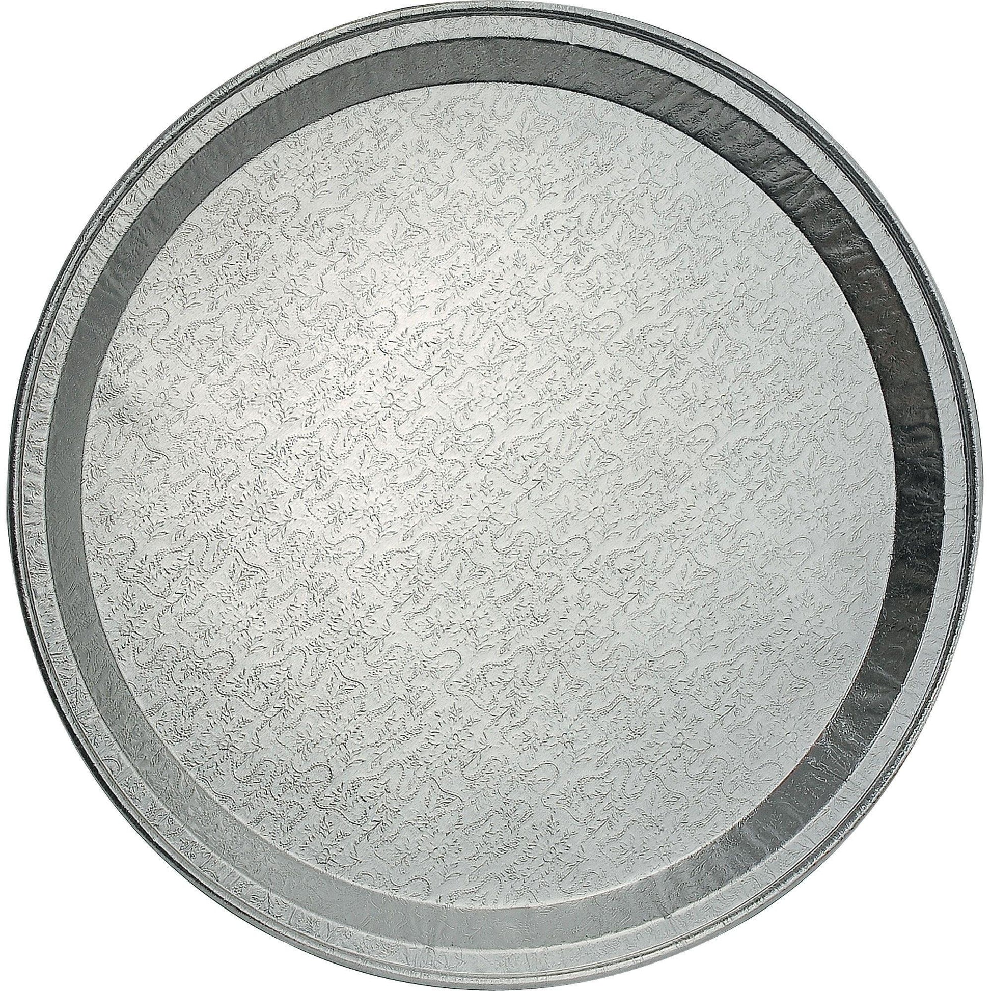 Embossed Aluminum Platter, 12in