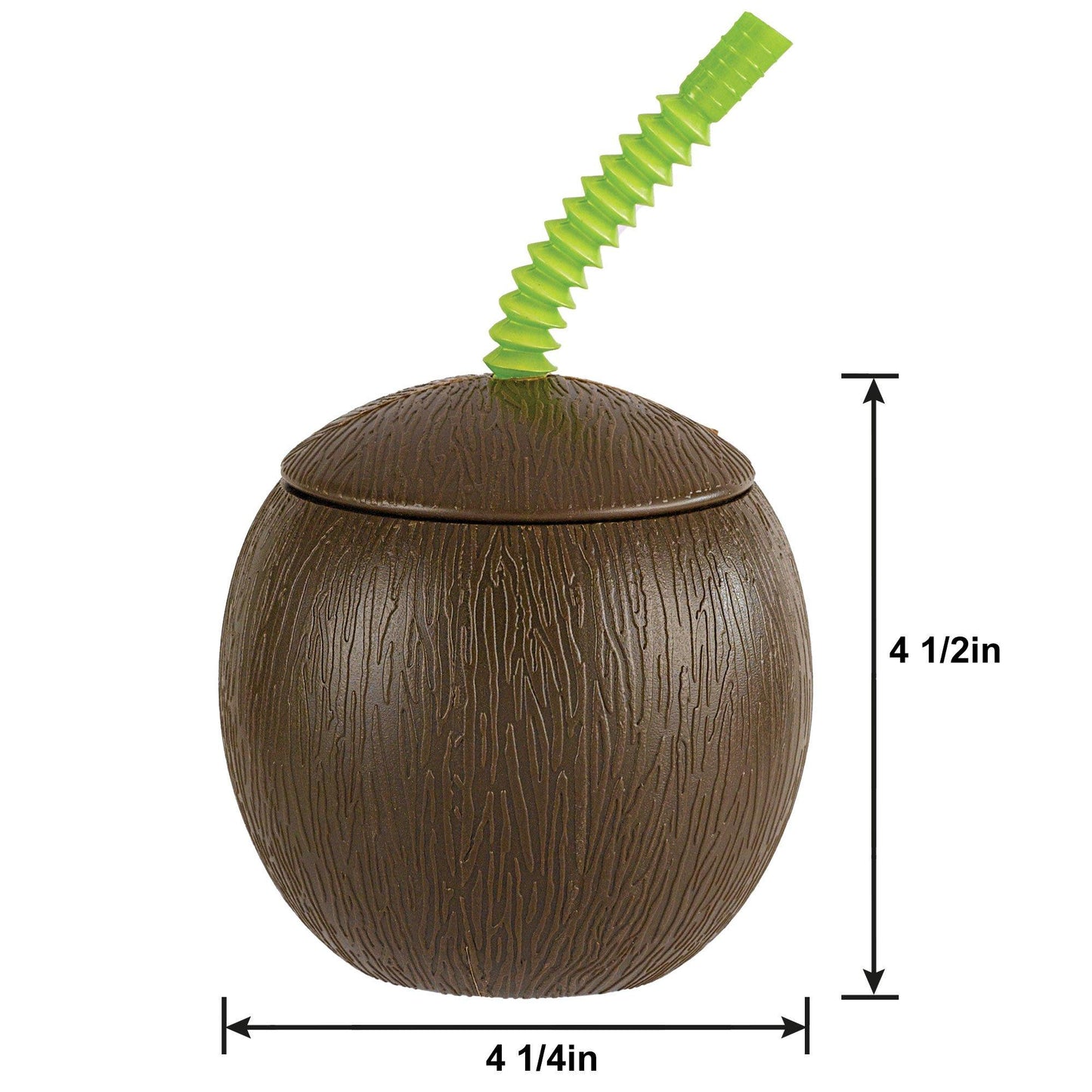 12 plastic coconut cups Coconut Cup with Straw