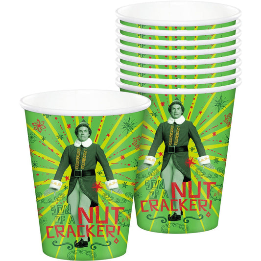 Elf Paper Cups, 16oz, 8ct