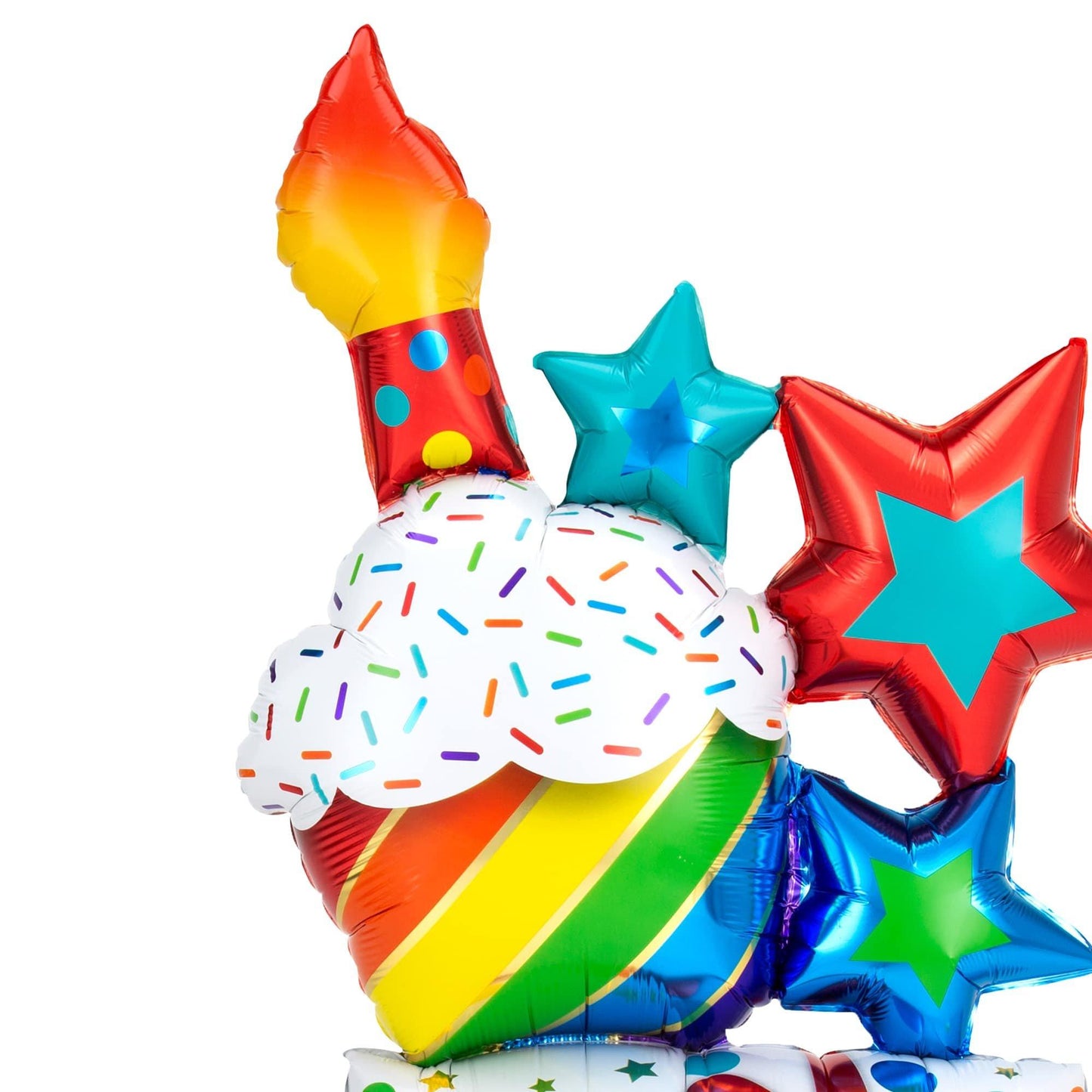 master-AirLoonz® Stacked Birthday Icons Balloon, 55in-905819