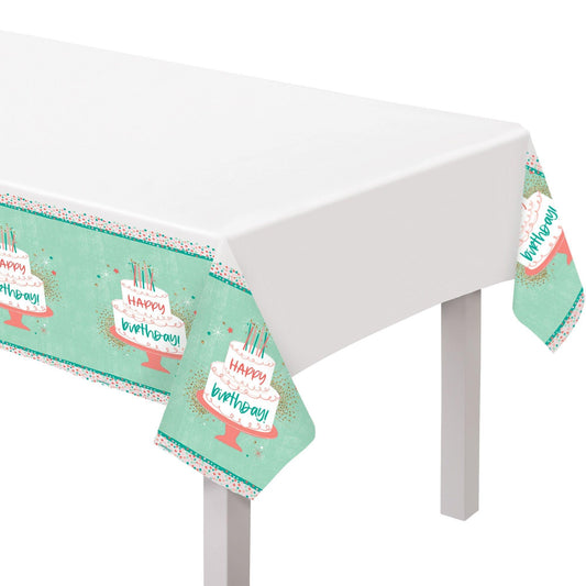 Happy Cake Day Birthday Table Cover