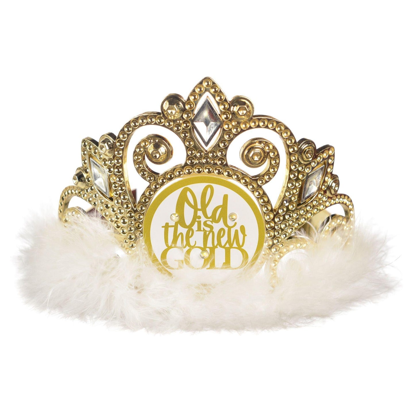 master-Light-Up Golden Age Plastic Tiara, 6.5in x 4.5in-911101
