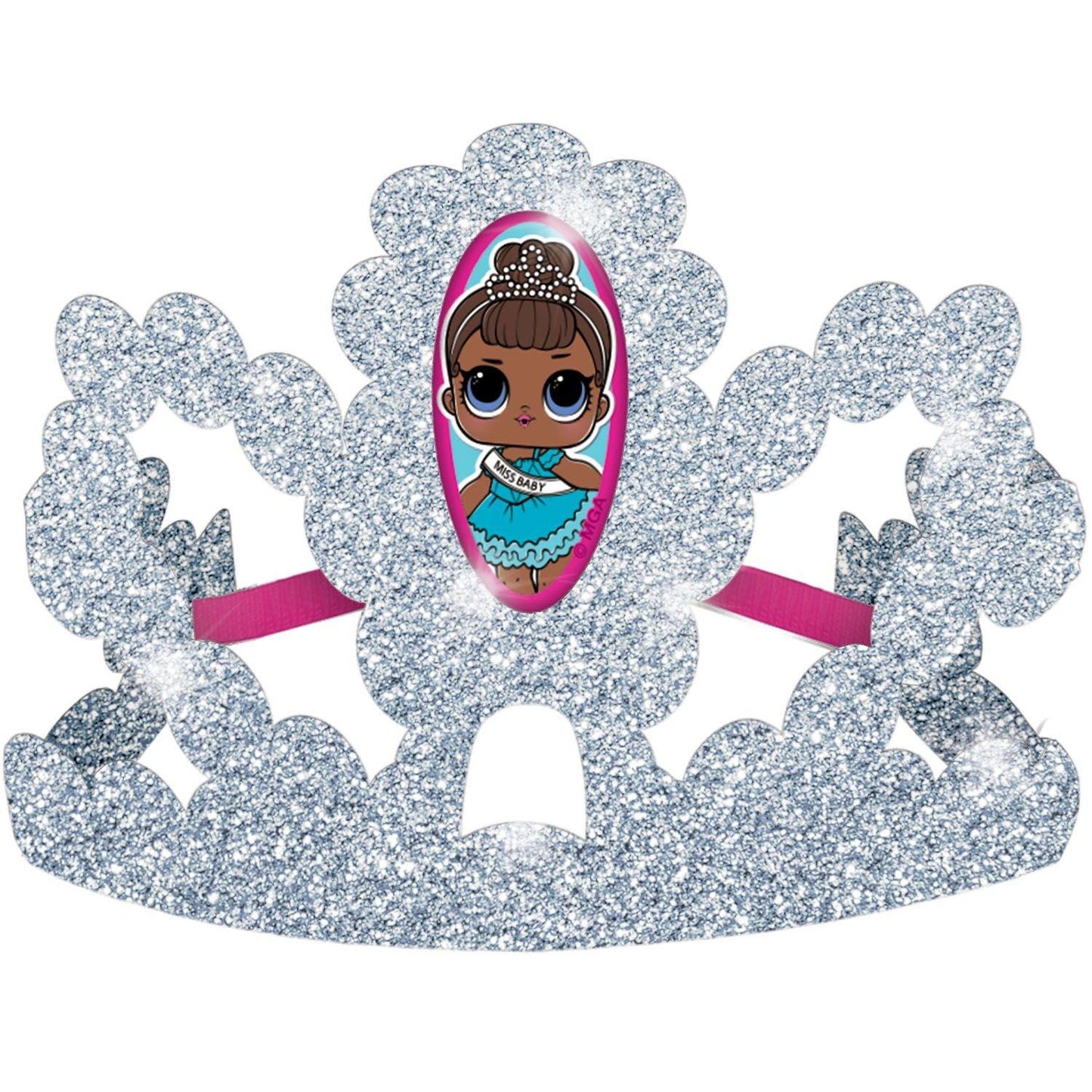 master-Glitter L.O.L. Surprise! Together 4-Eva Cardstock Tiaras, 6.4in x 3.5in, 8ct-911996