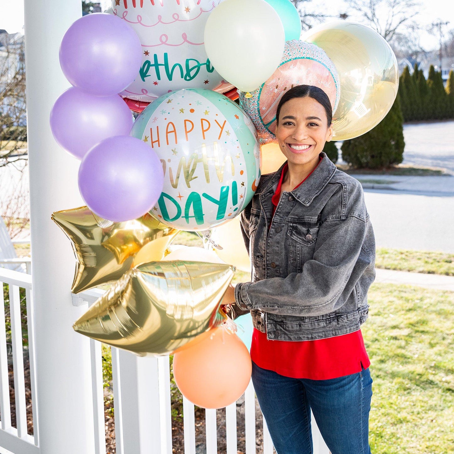 master-Happy Cake Day Birthday Balloon, 16in - Orbz®-912830