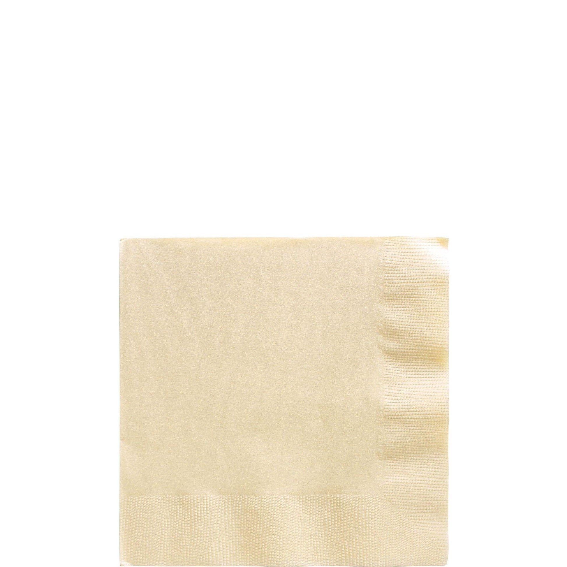 Paper Beverage Napkins, 5in, Assorted Colors, Multiple Counts