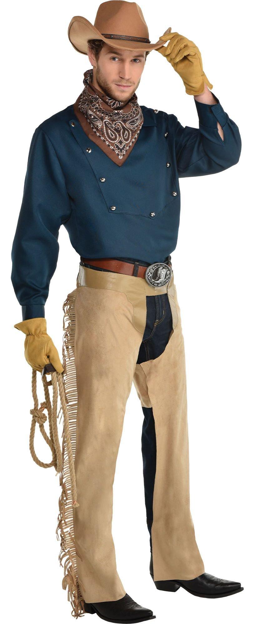 master-Beige Western Leather Chaps-921380