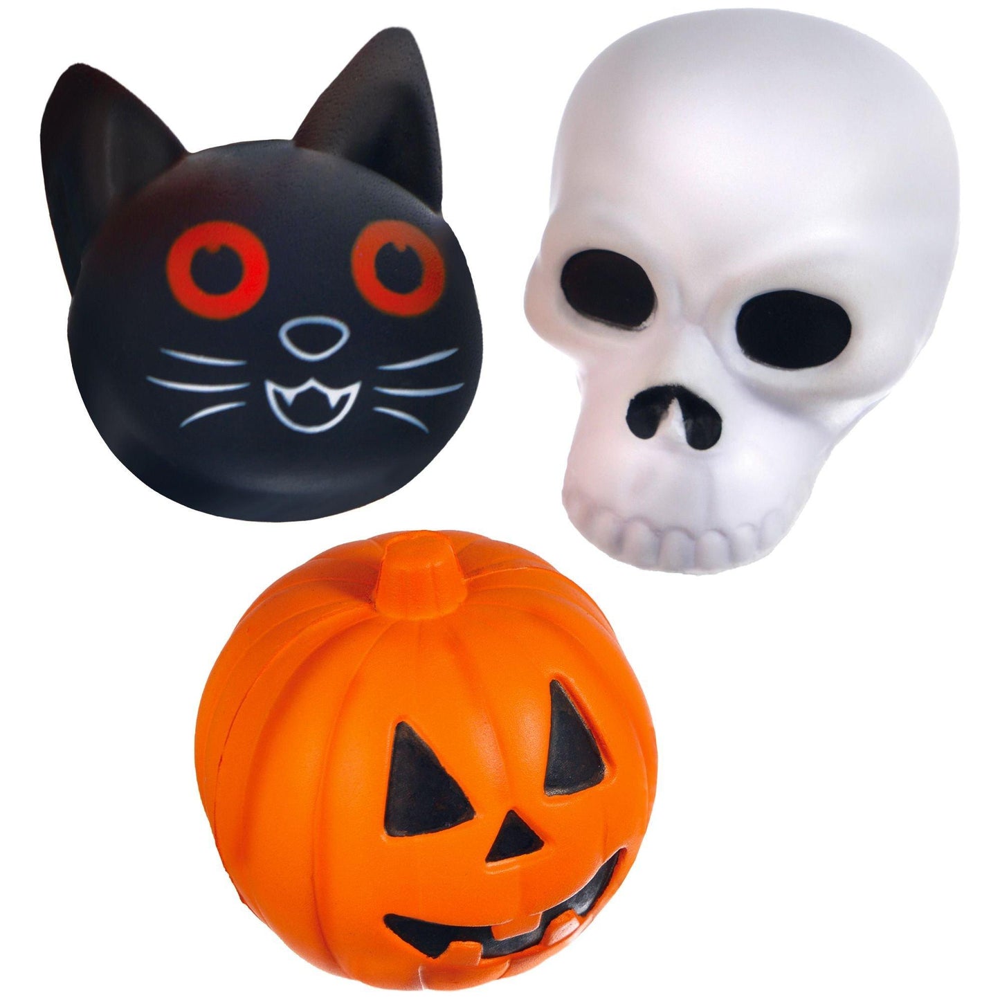 master-Halloween Squish Foam Balls, 3.25in, 12ct-922767